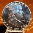 1961 Franklin Half Dollar- Silver- Choice Gem BU Proof