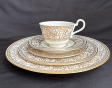 5 pc place setting Franciscan Renaissance GOLD Masterpiece Fine China Pre-owned