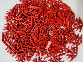 120 K'NEX Rare Red Connectors 4-Position (Green Size) Standard Replacement KNEX