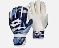 Lotto GK 300 Goalkeeper Goalie Gloves - Navy Blue/White