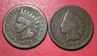 1883 & 1894 US Indian Head Cent! Lower Mintage! Both Good! Set of 2! Old Coins!