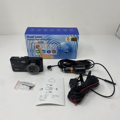 Dual Lens Vehicle Blackbox DVR, Full HD 1080 Front & Rear DashCam, 4  HD Display