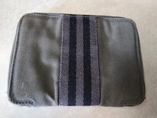 Gray Zip Around Wallet In Pre-owned