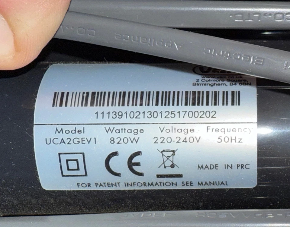 VAX Mach Air Revive Cyclonic Upright Vacuum Cleaner Hoover Red Working Well. - Image 4 of 4