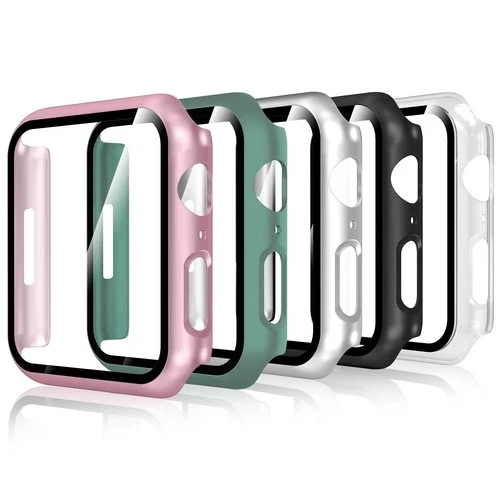 Screen Protectors & Case for Apple Watch 40mm Full Cover Tempered Glass – 40mm