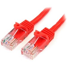 StarTech 3ft Cat5e Snagless UTP Patch cable - Red