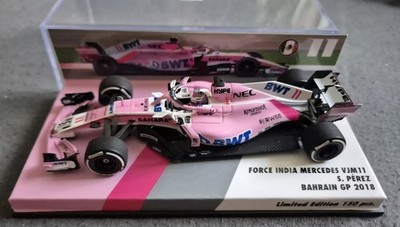 Perez VJM11 Force India Bahrain GP 2018 1:43 Minichamps NEU NEW Lim. 150