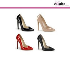 Pleaser High Heel Stiletto Court Shoes Pointy Toe 5 1/4" Sexy 20