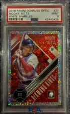Mookie Betts 2018 Donruss Optic White Sparkle Prizm #27 PSA 9 POP 1...3 higher