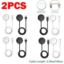 2PC For Google Pixel Watch 2 USB Type-C Watch Charger Charging Cord Charge Cable
