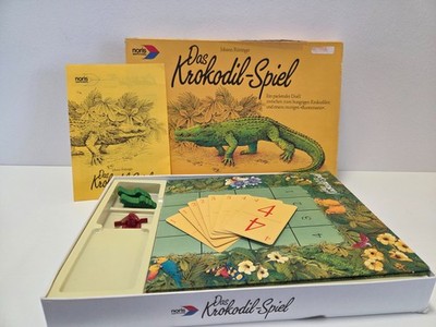 Noris Spiel Das Krokodil-Spiel Vintage vollständig komplett