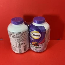 2-pack Caltrate Chewables 600+D3 Plus Minerals Calcium Vitamin D 155ct, 03/2026
