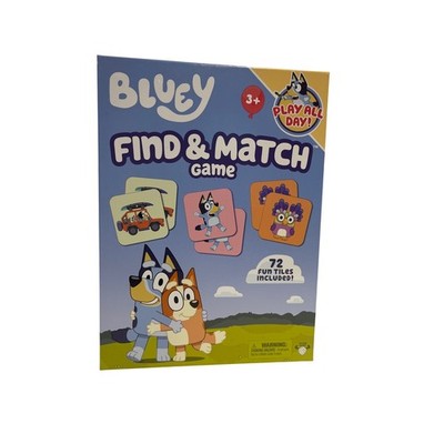 Bluey Find and Match Game 72 Fun Tiles Kids Ages 3 Play All Day