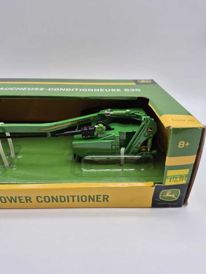 Acondicionador cortacésped ERTL John Deere 635 escala 1/32 fundido a presión TOMY nuevo sellado Foto 3 de 4