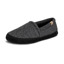 Men's Memory Foam Slippers 9-10 Dark Charcoal