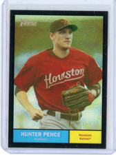 2010 Topps Heritage Chrome Black Refractor #C91 Hunter Pence No 40 of 61