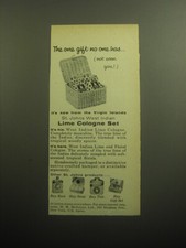 1958 St. Johns West Indian Lime Cologne Set Ad - The one gift no one has