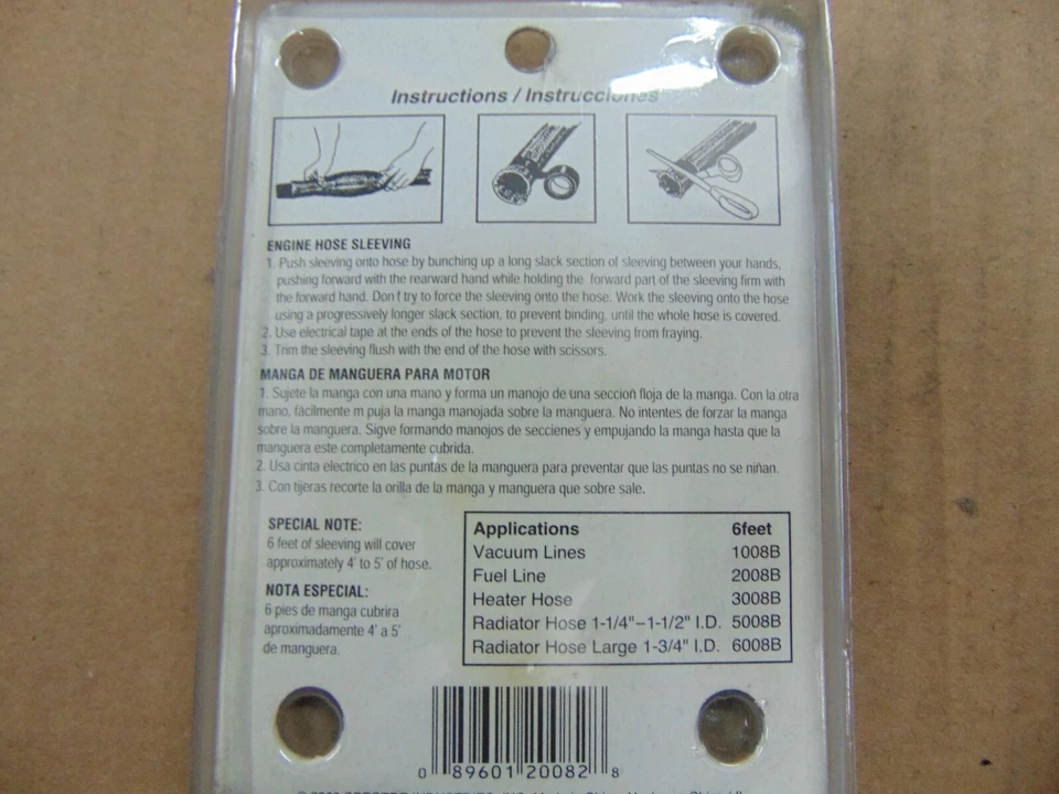 SPECTRE HOSE SLEEVING 6 FEET OF FUEL LINE SLEEVING 2008B - Image 4 of 4