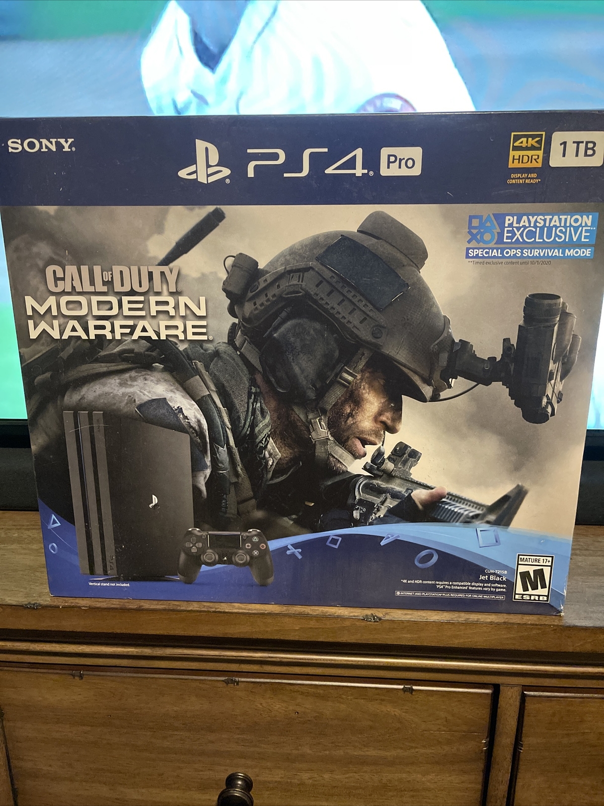 Sony Playstation 4 Pro 1tb Call Of Duty Modern Warfare Console Bundle Jet Black For Sale Online Ebay