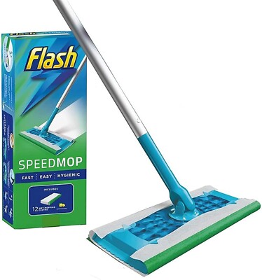 Flash Speed Mop Starterset mit 12 Feuchttüchern Nachfüllpack Zitrone oder Orchidee