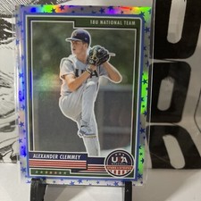 2023 Panini Stars & Stripes Alexander Clemmey  Prizm Stars Parallel 43 Team USA