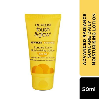 Revlon Touch and Glow Advanced Sun Care Daily Moisturising Lotion Spf 50 - 50g