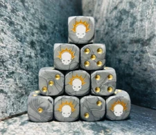 Sisters of Shroud Inspired Custom Dice, ideal for Tabletop Games