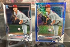 2021 Bowman Chrome Matthew Liberatore MOJO * 2/150 BLUE SP + BCP-29 Cardinal
