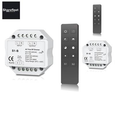 100-240VAC AC Triac RF Push Dimmer and Switch Knx-N Bus High Power Amplifier ...