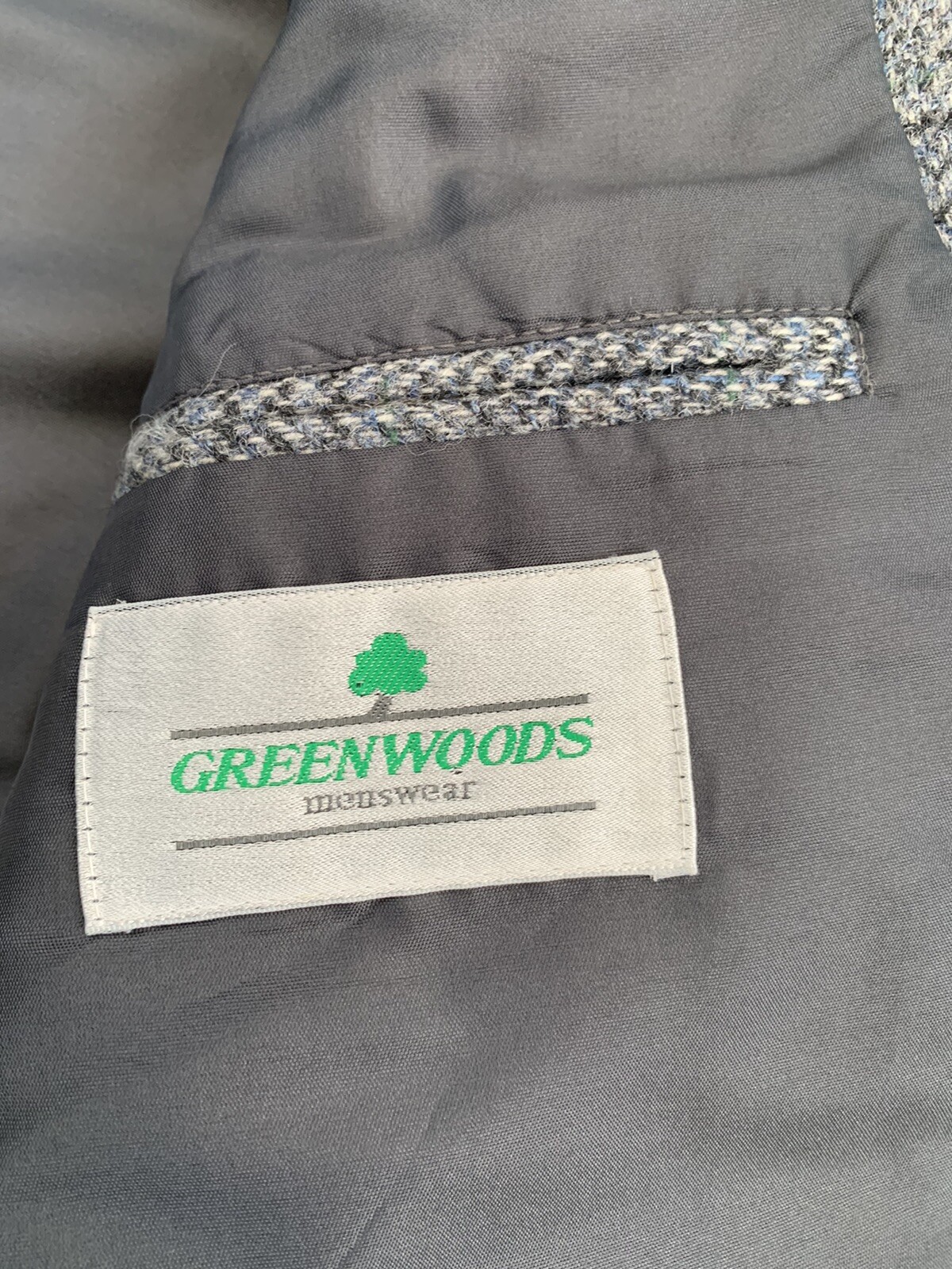 True Vintage Greenwoods Grey Tweed Jacket size 38 - 40R VGC image 7