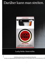 LUCKY STRIKE Reklame/Werbung - Anzeigenmotiv: Darüber kann man streiten.