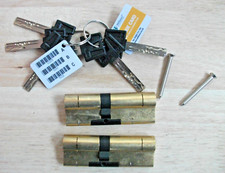 Yale Magnum 40:50 Euro Double Cylinders x2 Kitemark Brass Paired Alike 4050BPAHS