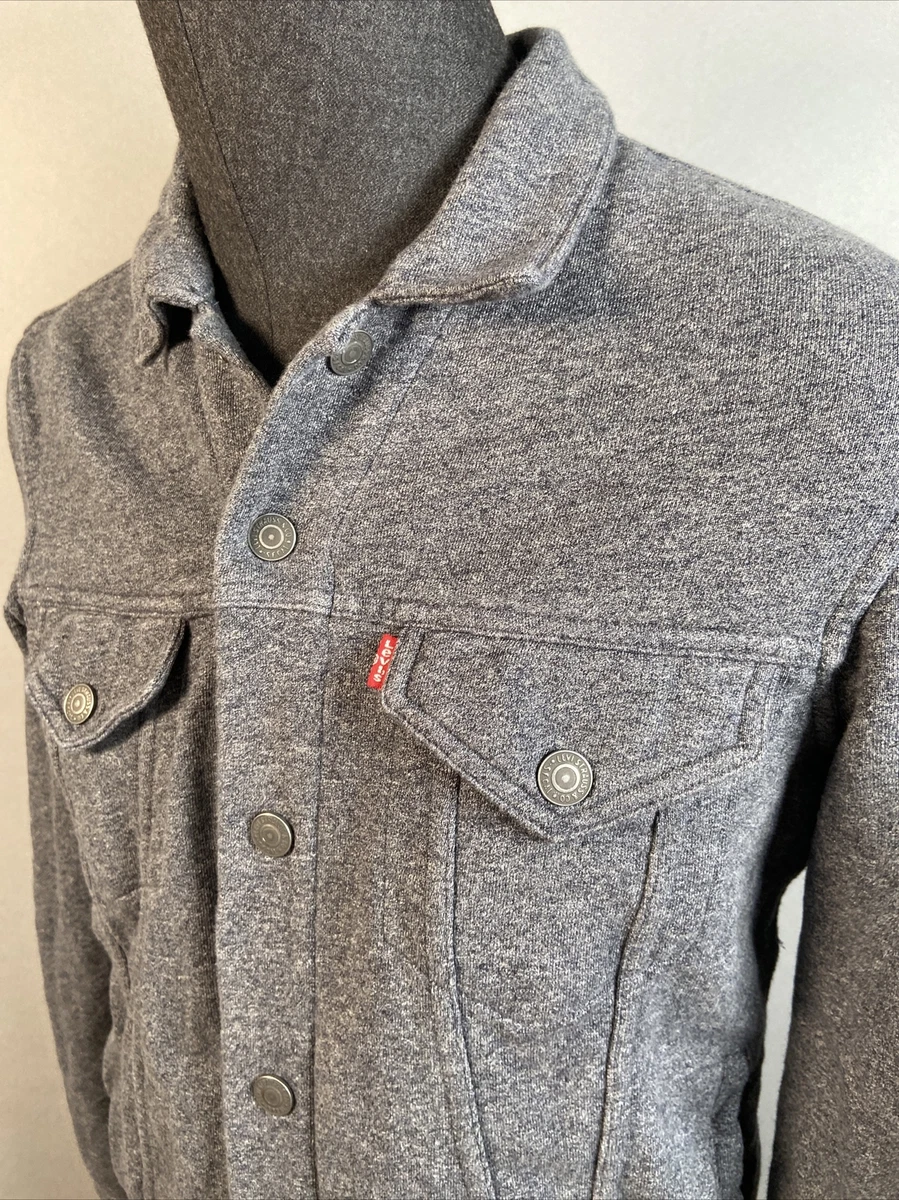 Levi's french best sale terry trucker jacket
