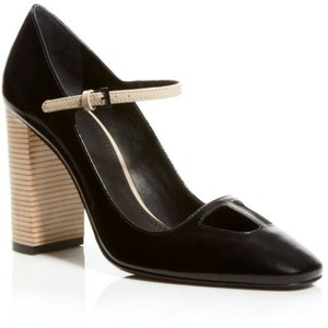 black patent leather mary jane heels