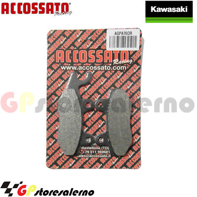 AGPA76OR ORGANIC PADS FRONT RECESSED KAWASAKI 500 KX 1990