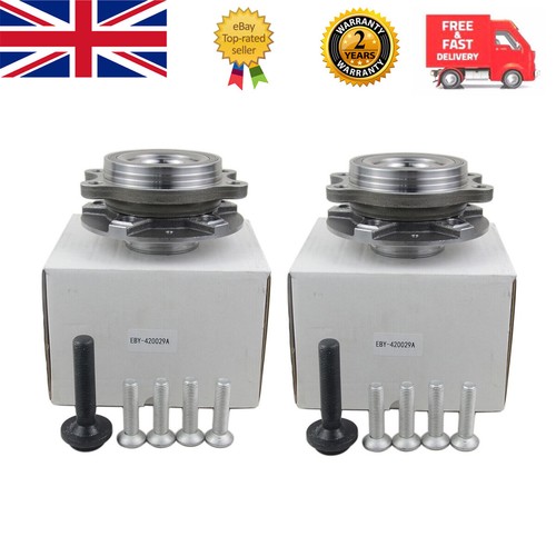 2x Front Wheel Hub Flange + Bearing + Bolts Kit Audi A4 8K A6 C7 A5 8T