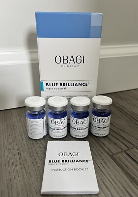 New Sealed Obagi Clinical Blue Brilliance Triple Acid Peel 4 New Sealed Obagi Clinical Blue Brilliance Triple Acid Peel 4