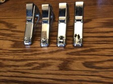 Vintage Shelf Heavy Chrome Brackets Old Bath Standard Victorian Rare (4 Piece)