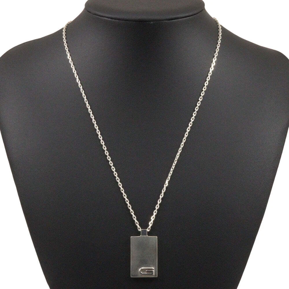 Bijou collier argent Gucci authentique