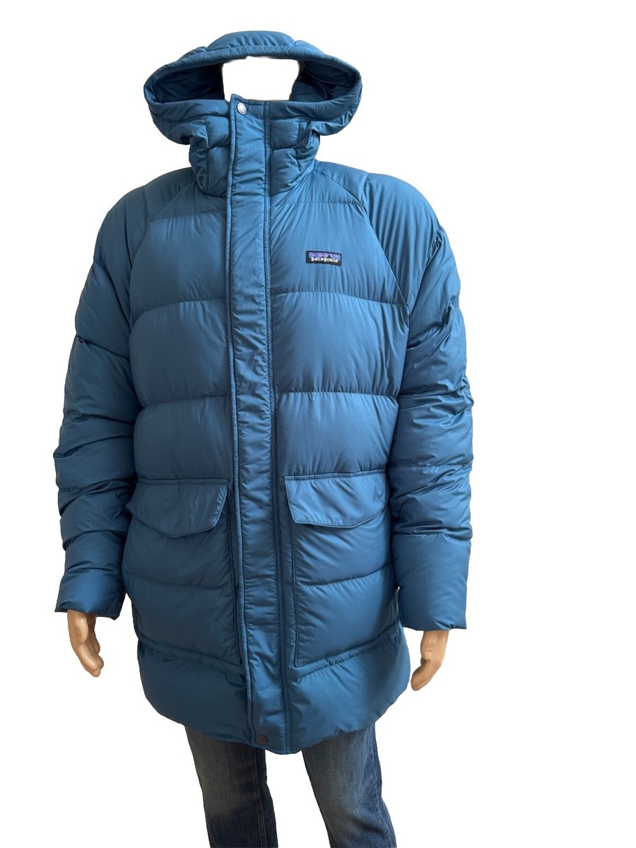 Patagonia Men Silent 700 Down Winter Parka Wavy Blue YKK Zip XL | eBay