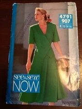BUTTERICK See & Sew Misses Top & Skirt Pattern 4791 Size 12