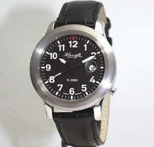 Orologio da uomo KIENZLE automatico bordo/aereo FL22602 cinturino in pelle vetro zaffiro 5 barW.R.