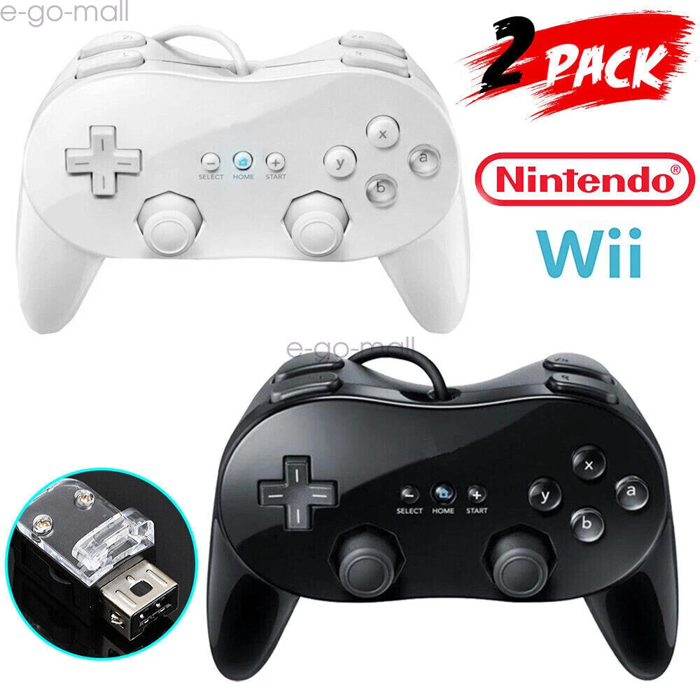 2x Nintendo Wii Manette Classique Controleur PRO - Manette - Achat & prix