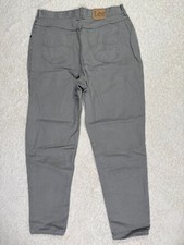 Vintage Lee Jeans Womens Mom Hi Waist Rise Size 18 80s 90s USA Gray Denim