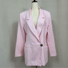 Chad Stevens Vintage Soft Pink Blazer with Peaked Lapels