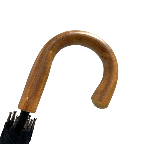 Men's Doorman Oversize Stick Umbrella Imported Italian Chestnut Handle - Picture 3 of 6