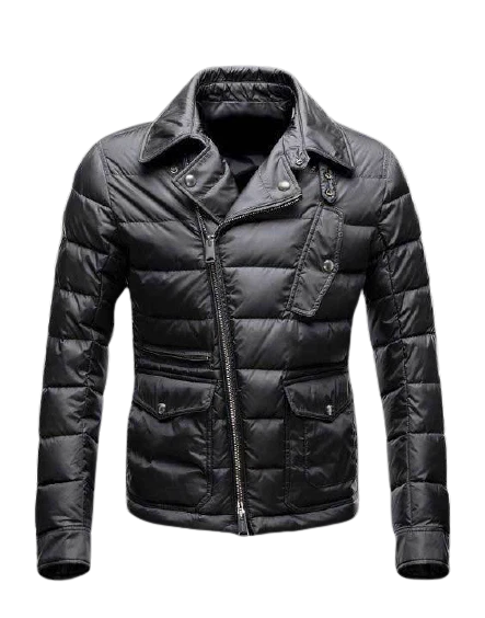 Mens moto Black Biker Quilted Parachute Jacket
Opens in a new window or tab
