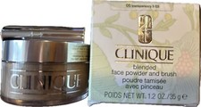 NIB Clinique Blended Face Powder and Brush Set - 05 Transparency 5D 1.2 oz 35 g