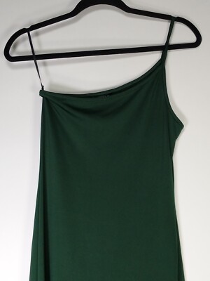 green emerald velvet dress SHEIN Belle Bridesmaid Dress With Single-shoulder Twist Detail And High  Slit