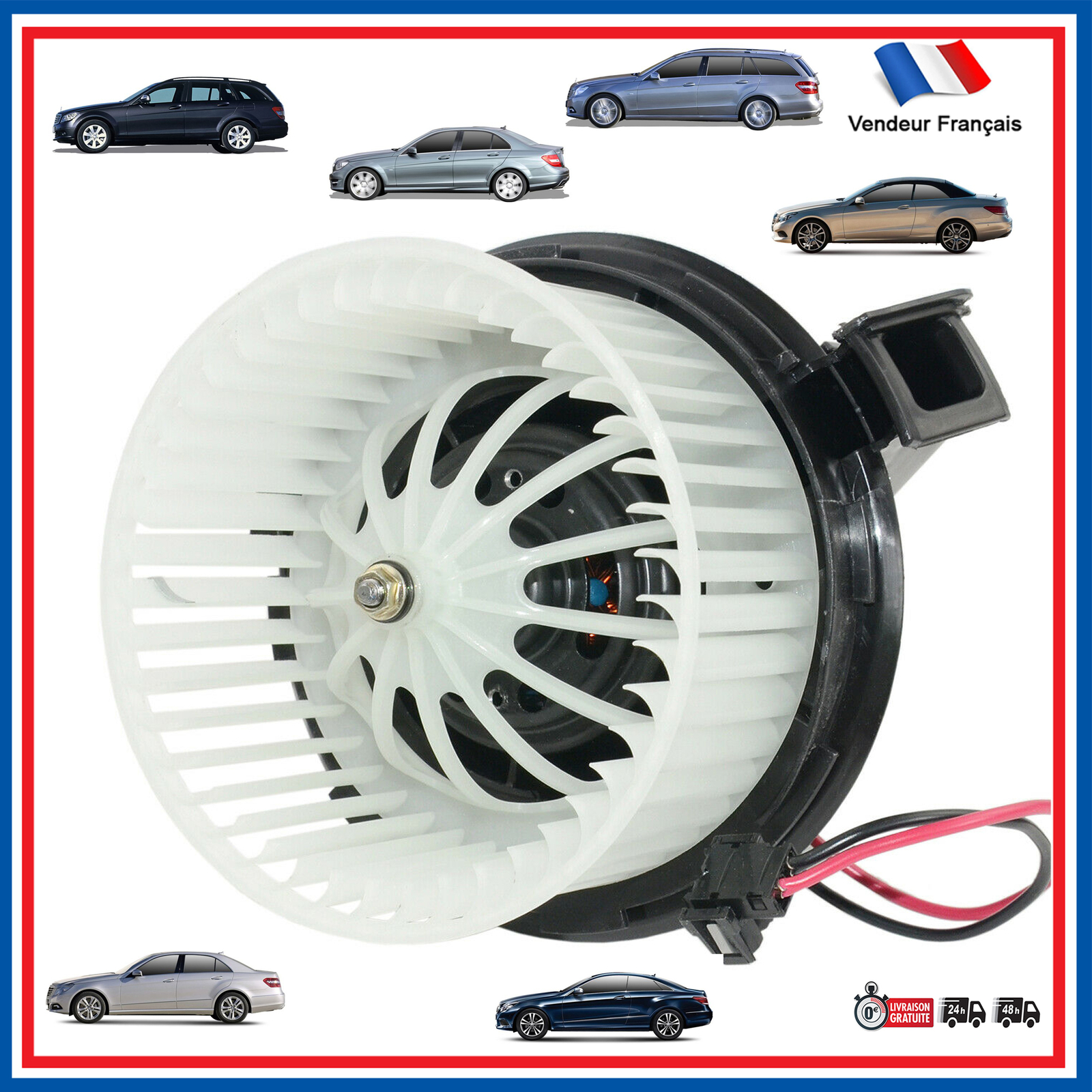 Ventilateur habitacle confort thermique pour Mercedes W212 et GLK